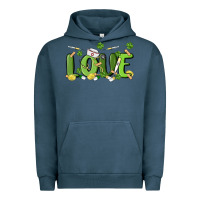 Pigment Midnight Navy st patricks love nurse Urban Hoodie - MaliasSmallBusiness