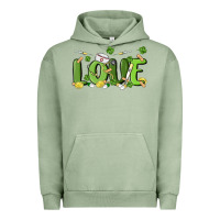 Pigment Oil Green st patricks love nurse Urban Hoodie - MaliasSmallBusiness