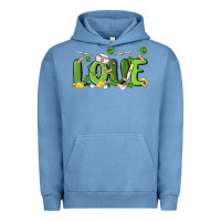 Pigment Pebble Blue st patricks love nurse Urban Hoodie - MaliasSmallBusiness
