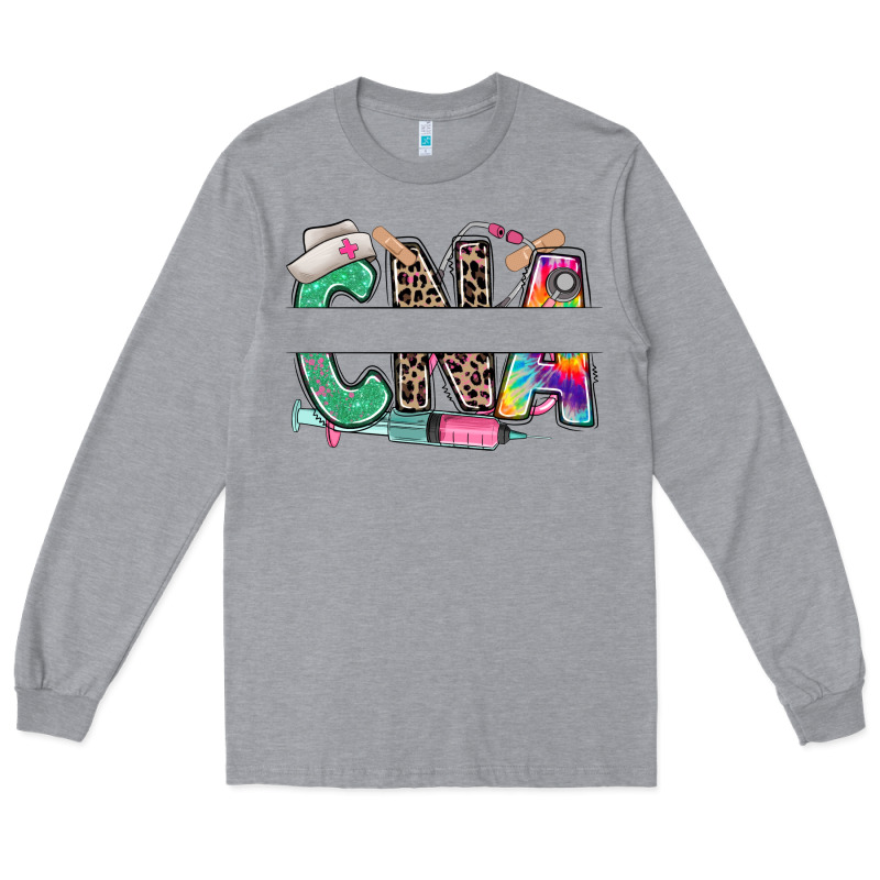 Custom Name Cna Nurse Long Sleeve Tee by RanaPortraitStore | Teevron