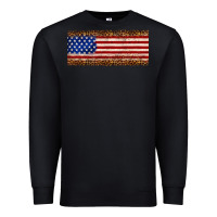 Black usa flag leopard Premium Sweatshirt - JahusDesignShop