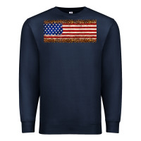 Navy usa flag leopard Premium Sweatshirt - JahusDesignShop