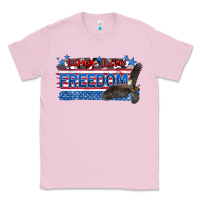 Bubblegum Pink long live freedom Classic Tee - Zillion Design Studio