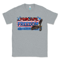 Heather Grey long live freedom Classic Tee - Zillion Design Studio