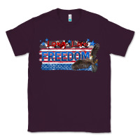 Plum long live freedom Classic Tee - Zillion Design Studio