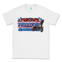 White long live freedom Classic Tee - Zillion Design Studio