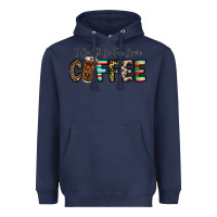 Navy i could go for some coffee Heavyweight Hoodie - CowhideDigitalArt