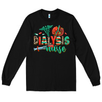Black dialysis nurse Long Sleeve Tee - RanaPortraitStore
