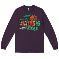 Plum dialysis nurse Long Sleeve Tee - RanaPortraitStore
