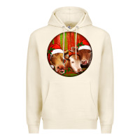 Tofu Christmas Cow, Premium Hoodie - Jasminsmagicworld