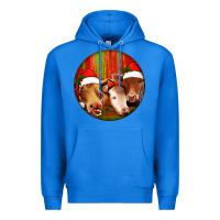 True Royal Christmas Cow, Premium Hoodie - Jasminsmagicworld