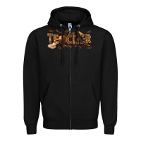Black melanin teacher Zipper Hoodie - texasbilliewilder