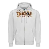 Dove Grey melanin teacher Zipper Hoodie - texasbilliewilder