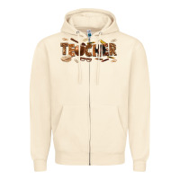 Sandshell melanin teacher Zipper Hoodie - texasbilliewilder