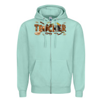 Seafoam melanin teacher Zipper Hoodie - texasbilliewilder