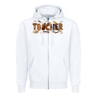 White melanin teacher Zipper Hoodie - texasbilliewilder