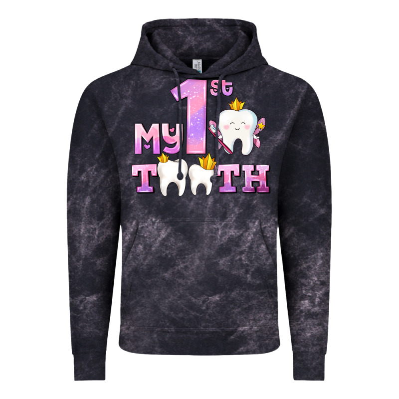 My First Tooth With Teeth For Girls Vintage Hoodie by AdoDesignShop | Teevron