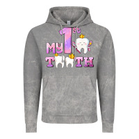 Cloud Rock my first tooth with teeth for girls Vintage Hoodie - AdoDesignShop