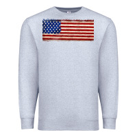 Heather Grey usa flag Premium Sweatshirt - JahusDesignShop