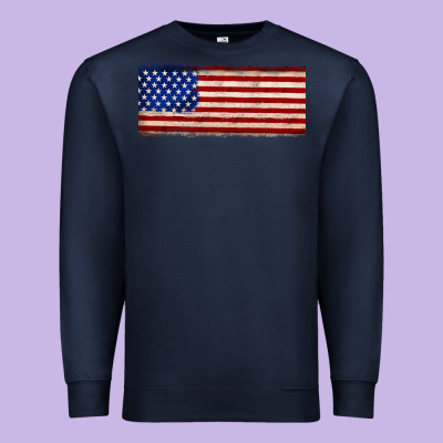 Usa Flag Premium Sweatshirt Designed By Jahusdesignshop