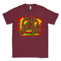 Burgundy black history background Classic Tee - texasbilliewilder