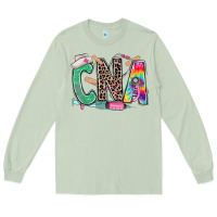 Matcha cna nurse tie dye leopard Long Sleeve Tee - RanaPortraitStore
