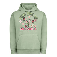 Pigment Oil Green soul full of sunshine Urban Hoodie - MaliasSmallBusiness