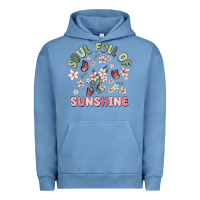 Pigment Pebble Blue soul full of sunshine Urban Hoodie - MaliasSmallBusiness