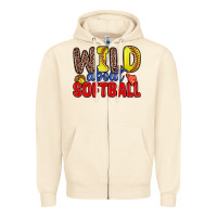 Sandshell wild about softball Zipper Hoodie - Zillion Design Studio