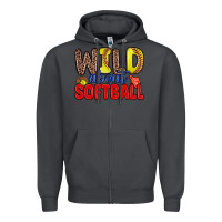 Wild About Softball Zipper Hoodie | Teevron
