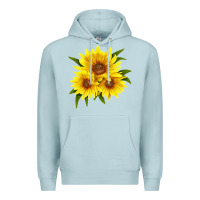 Blue Mist maximillian perennial sunflower Premium Hoodie - LillyAllenDesigns