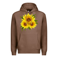 Chestnut maximillian perennial sunflower Premium Hoodie - LillyAllenDesigns