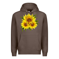 Coffee maximillian perennial sunflower Premium Hoodie - LillyAllenDesigns