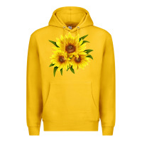 Lemon maximillian perennial sunflower Premium Hoodie - LillyAllenDesigns