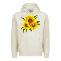 Oatmeal Heather maximillian perennial sunflower Premium Hoodie - LillyAllenDesigns
