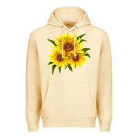 Pina Colada maximillian perennial sunflower Premium Hoodie - LillyAllenDesigns