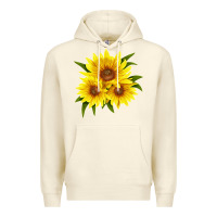Sandshell maximillian perennial sunflower Premium Hoodie - LillyAllenDesigns