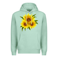 Seafoam maximillian perennial sunflower Premium Hoodie - LillyAllenDesigns