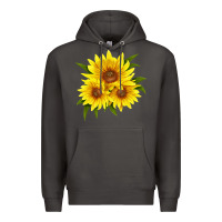 Smoke maximillian perennial sunflower Premium Hoodie - LillyAllenDesigns