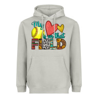 Moon Dust my heart is on that field softball Heavyweight Hoodie - HRA Design Shop