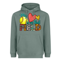 Sage my heart is on that field softball Heavyweight Hoodie - HRA Design Shop