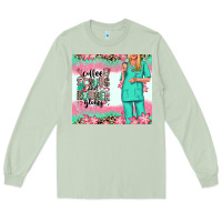 Matcha coffee scrubs rubber gloves nurse Long Sleeve Tee - RanaPortraitStore