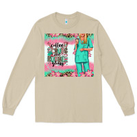 Mushroom coffee scrubs rubber gloves nurse Long Sleeve Tee - RanaPortraitStore