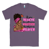 Lavender afro woman bun and religion faith prayer Classic Tee - texasbilliewilder