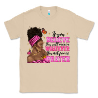 Mushroom afro woman bun and religion faith prayer Classic Tee - texasbilliewilder