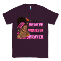 Plum afro woman bun and religion faith prayer Classic Tee - texasbilliewilder