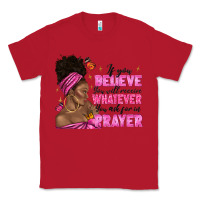 Red afro woman bun and religion faith prayer Classic Tee - texasbilliewilder