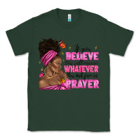 Sports Green afro woman bun and religion faith prayer Classic Tee - texasbilliewilder