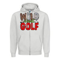 Dove Grey wild about golf Zipper Hoodie - Zillion Design Studio