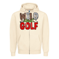 Sandshell wild about golf Zipper Hoodie - Zillion Design Studio